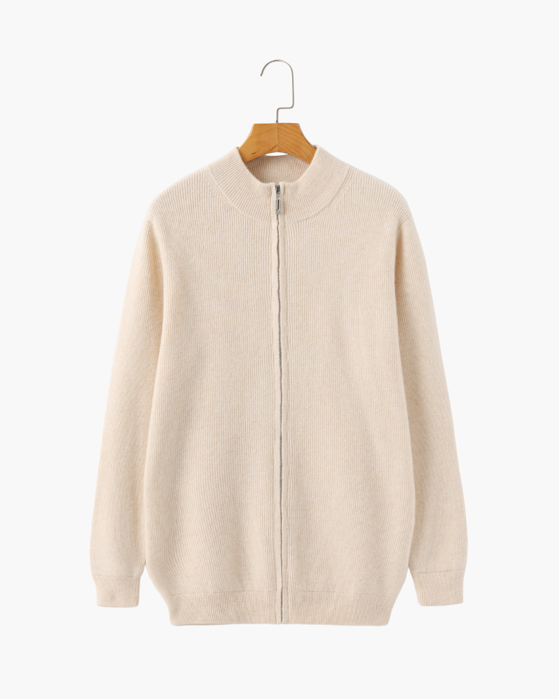 Velmor™ | Bastien – Cardigan Zippé en Cachemire