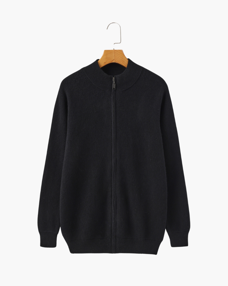 Velmor™ | Bastien – Cardigan Zippé en Cachemire