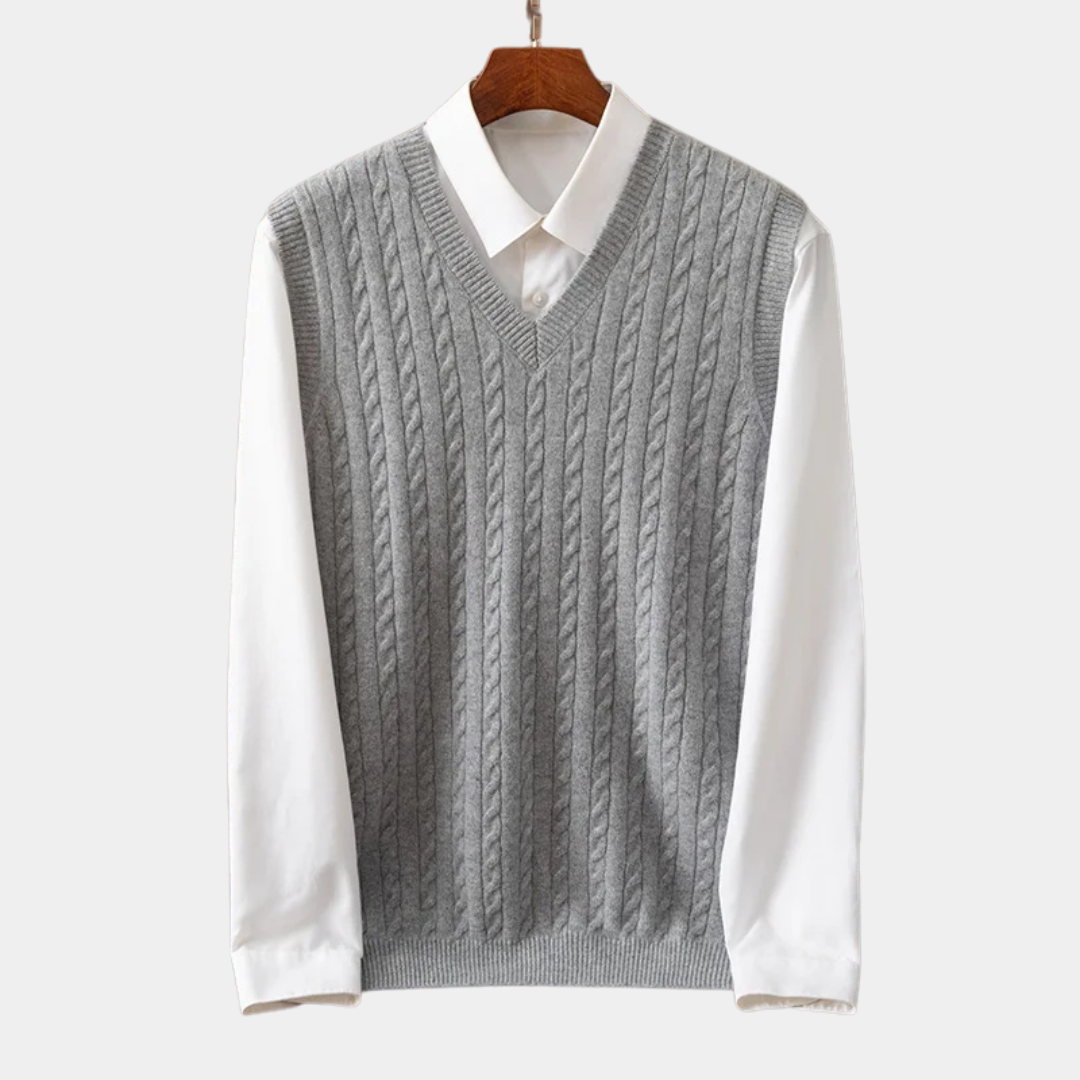 Velmor™ | Léon – Cardigan Ouvert en Cachemire