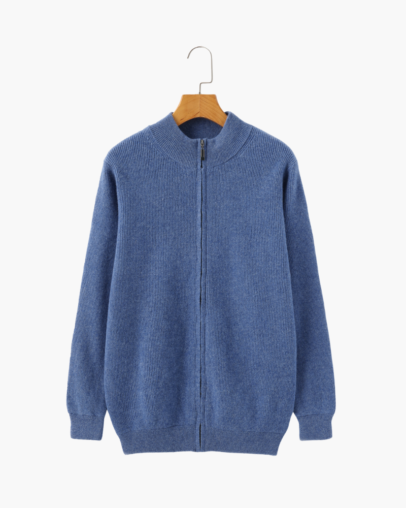 Velmor™ | Bastien – Cardigan Zippé en Cachemire