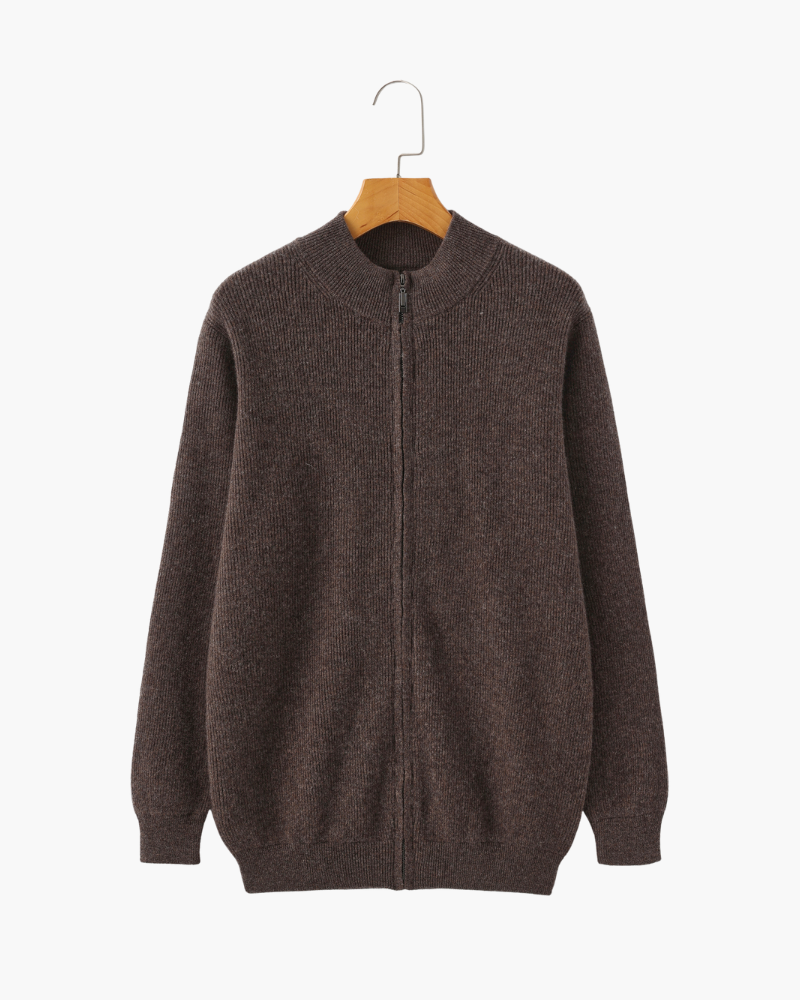 Velmor™ | Bastien – Cardigan Zippé en Cachemire