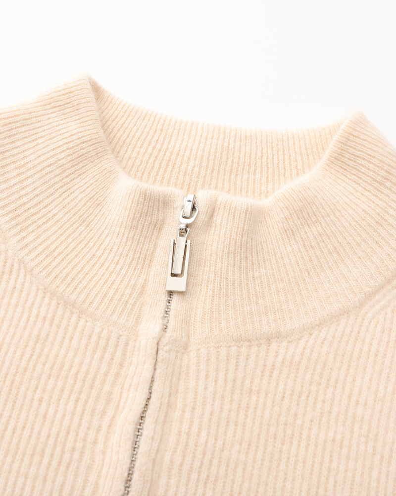 Velmor™ | Bastien – Cardigan Zippé en Cachemire