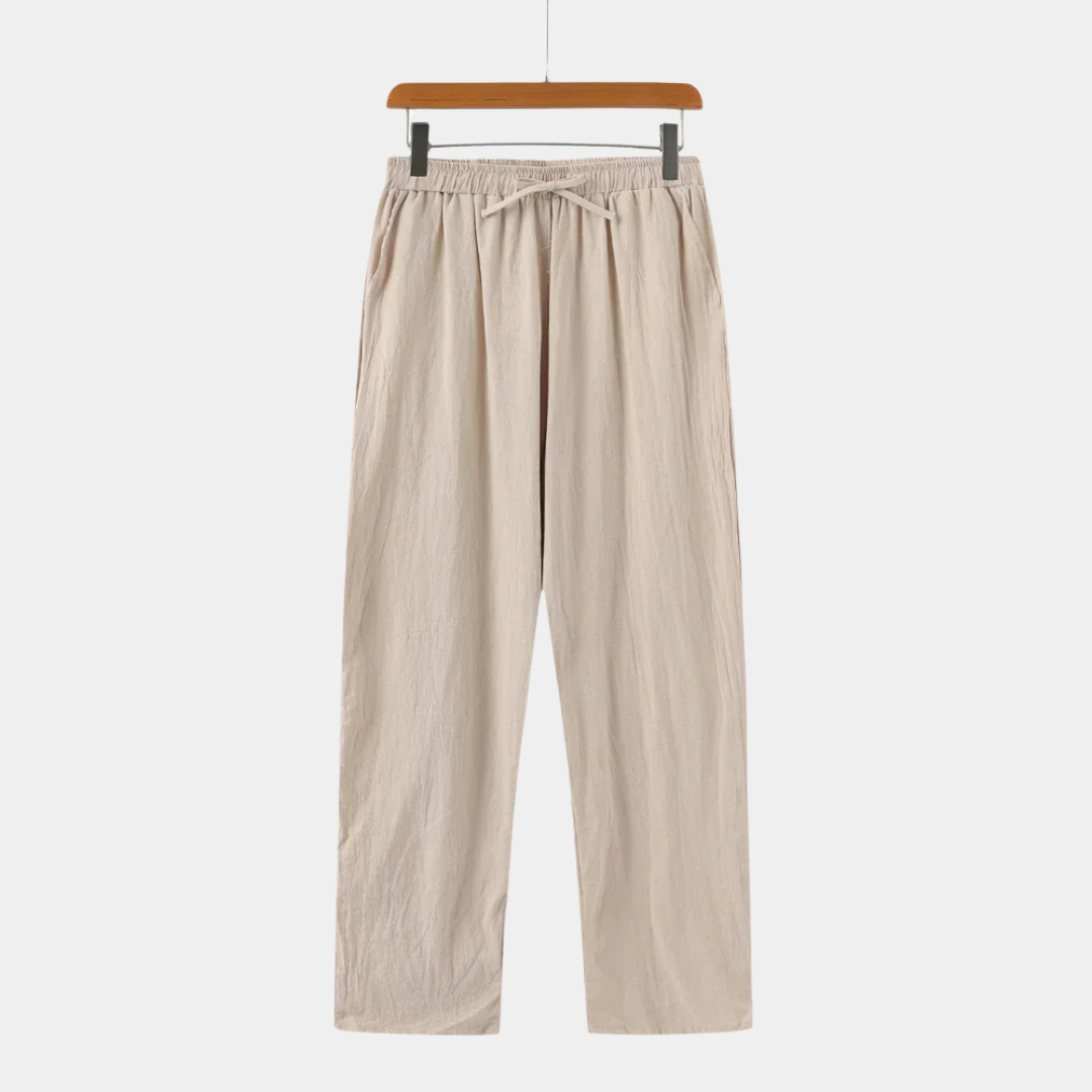 Velmor™ | Timéo – Pantalon en Lin Décontracté
