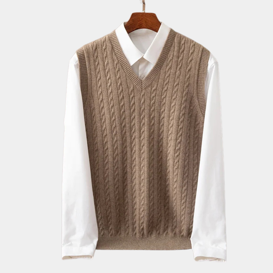 Velmor™ | Léon – Cardigan Ouvert en Cachemire