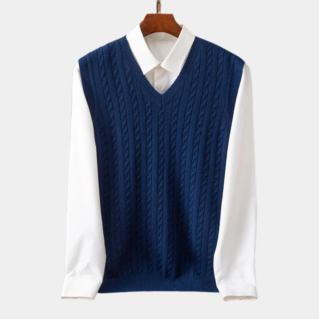 Velmor™ | Léon – Cardigan Ouvert en Cachemire