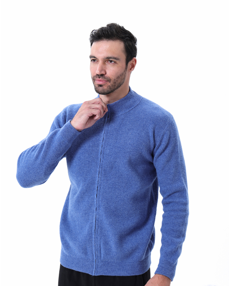 Velmor™ | Bastien – Cardigan Zippé en Cachemire