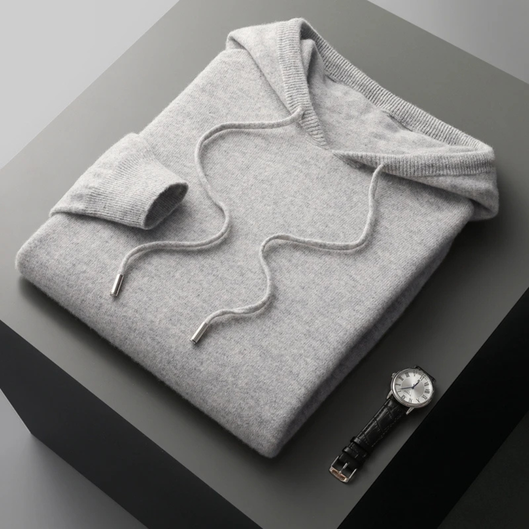 Velmor™ | Damien – Hoodie Minimaliste en Cachemire